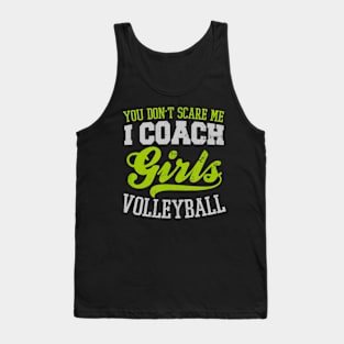 Game Day Volleyball Scare Me I Coach Girls Gift Tank Top